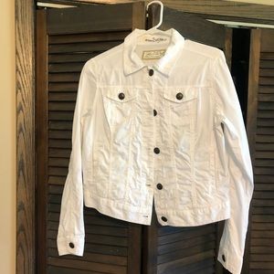 Aventura Organic Cotton White Denim Jacket
